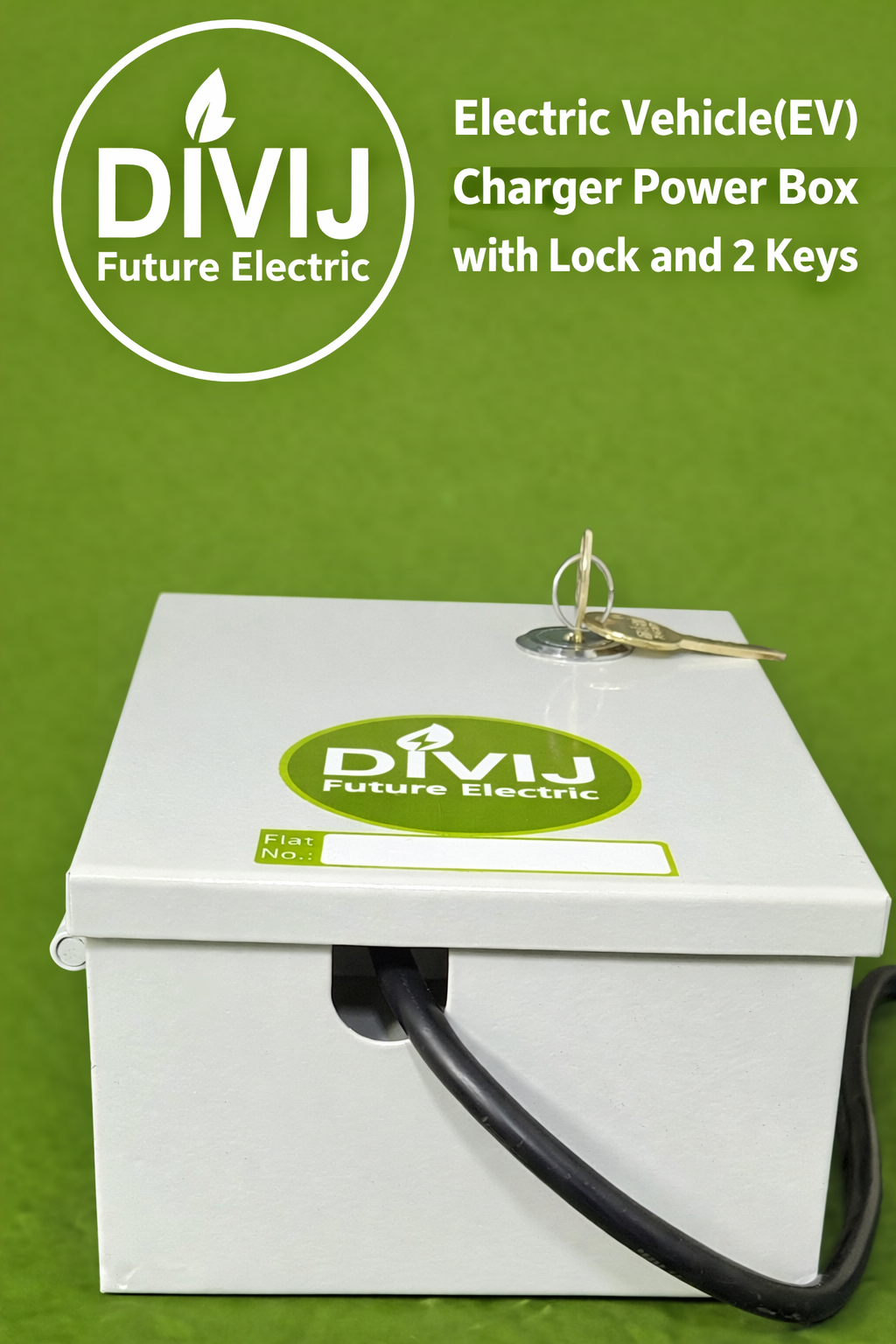 DIVIJ EV CHARGER POWER BOX WITH LOCK - Image 2
