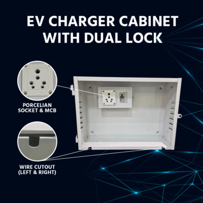 EV CHARGER CABINET WITH DUAL LOCK