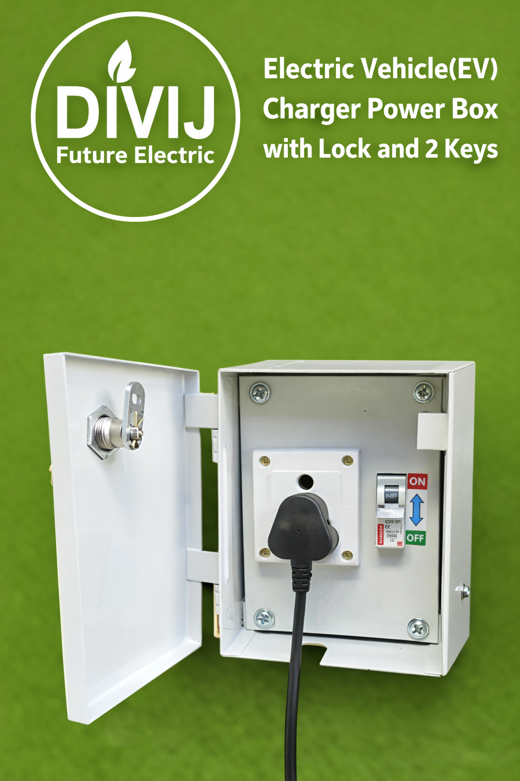 DIVIJ EV CHARGER POWER BOX WITH LOCK - Image 5