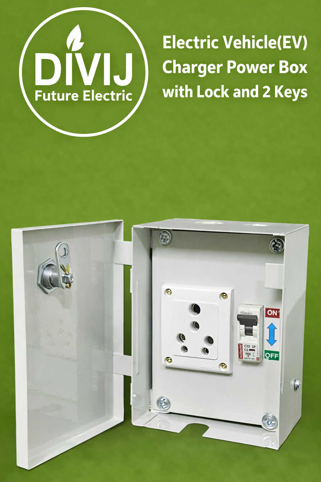 DIVIJ EV CHARGER POWER BOX WITH LOCK - Image 6